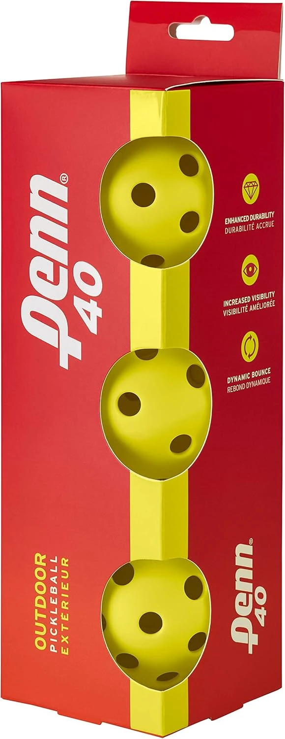 PENN 40 Soft Feel Pickleball Balls 3-Pack All Sports Outlet