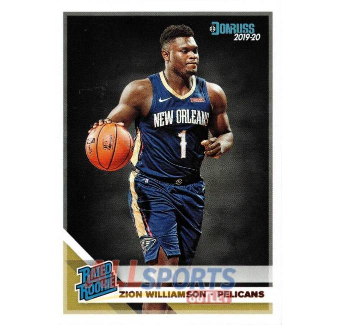 2019-20 Panini Donruss Zion Williamson Rookie Pelicans Card All Sports Outlet