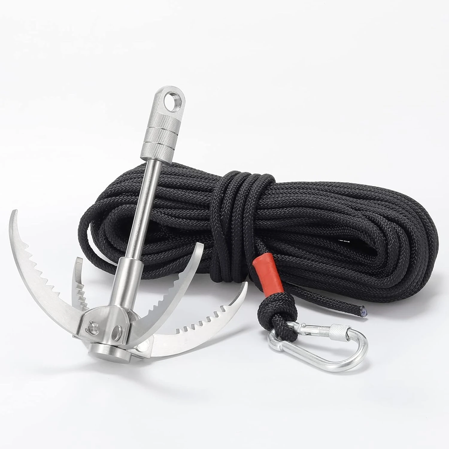 Gyanduly Large Grappling Hook with 65ft Rope for Outdoor Use - Image 2