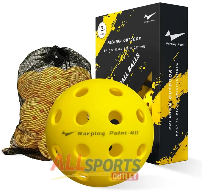 High Bounce Yellow Pickleball Balls 12 Pack All Sports Outlet