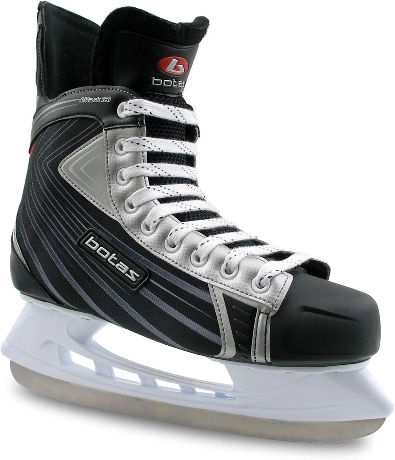 Botas ATTACK 181 Men's Ice Hockey Skates Black Silver All Sports Outlet - Image 2