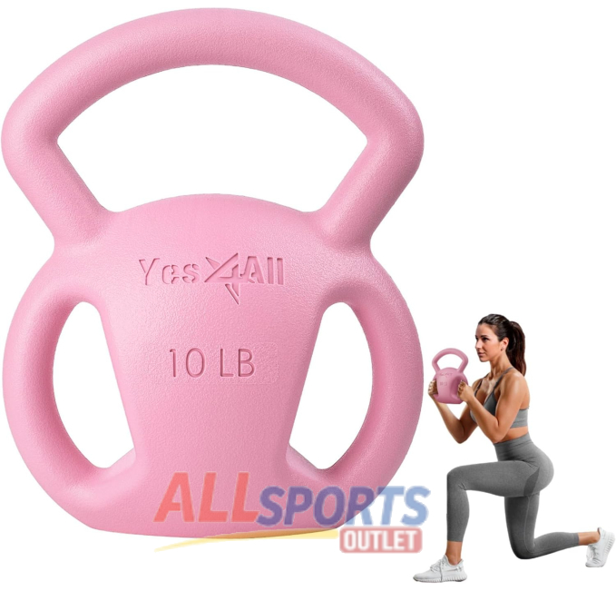 Yes4All 10 and 15lb Kettlebell All Sports Outlet Full Body Workout
