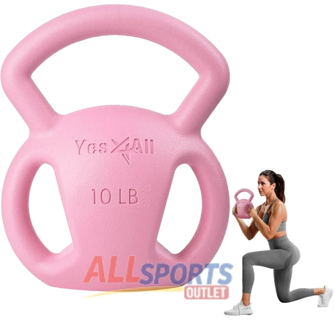 Yes4All 10 and 15lb Kettlebell All Sports Outlet Full Body Workout