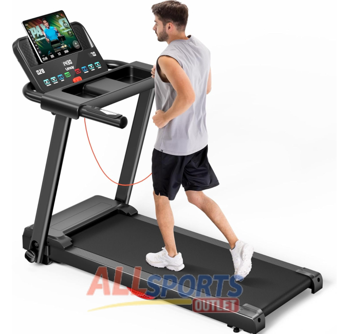 LONTEK 3.0HP Quiet Folding Treadmill with Heart Rate Sensor All Sports Outlet