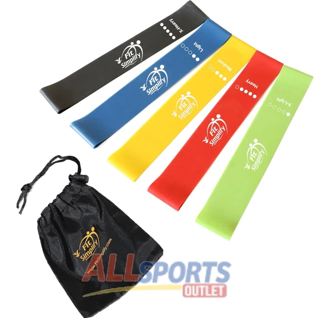 Fit Simplify Resistance Loop Bands Set with Instruction Guide All Sports Outlet