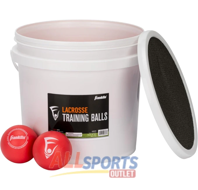 Franklin Sports Soft Lacrosse Balls Bucket for Kids Beginners