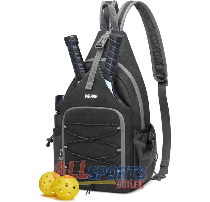 G4Free Pickleball Sling Bag Black at All Sports Outlet for Paddles