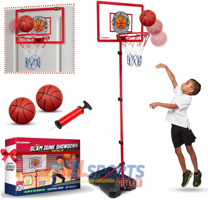 Adjustable Basketball Hoop for Kids All Sports Outlet Ages 3 to 12