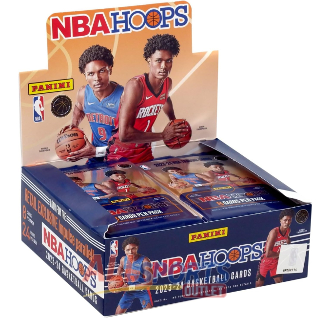 2023/24 Panini Hoops NBA Basketball Retail Box 24 Packs All Sports Outlet