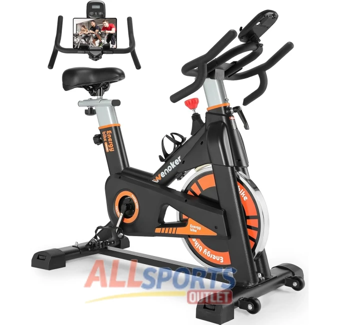 WENOKER Stationary Bike with Heavy Flywheel and Multi-grips Handlebar All Sports Outlet