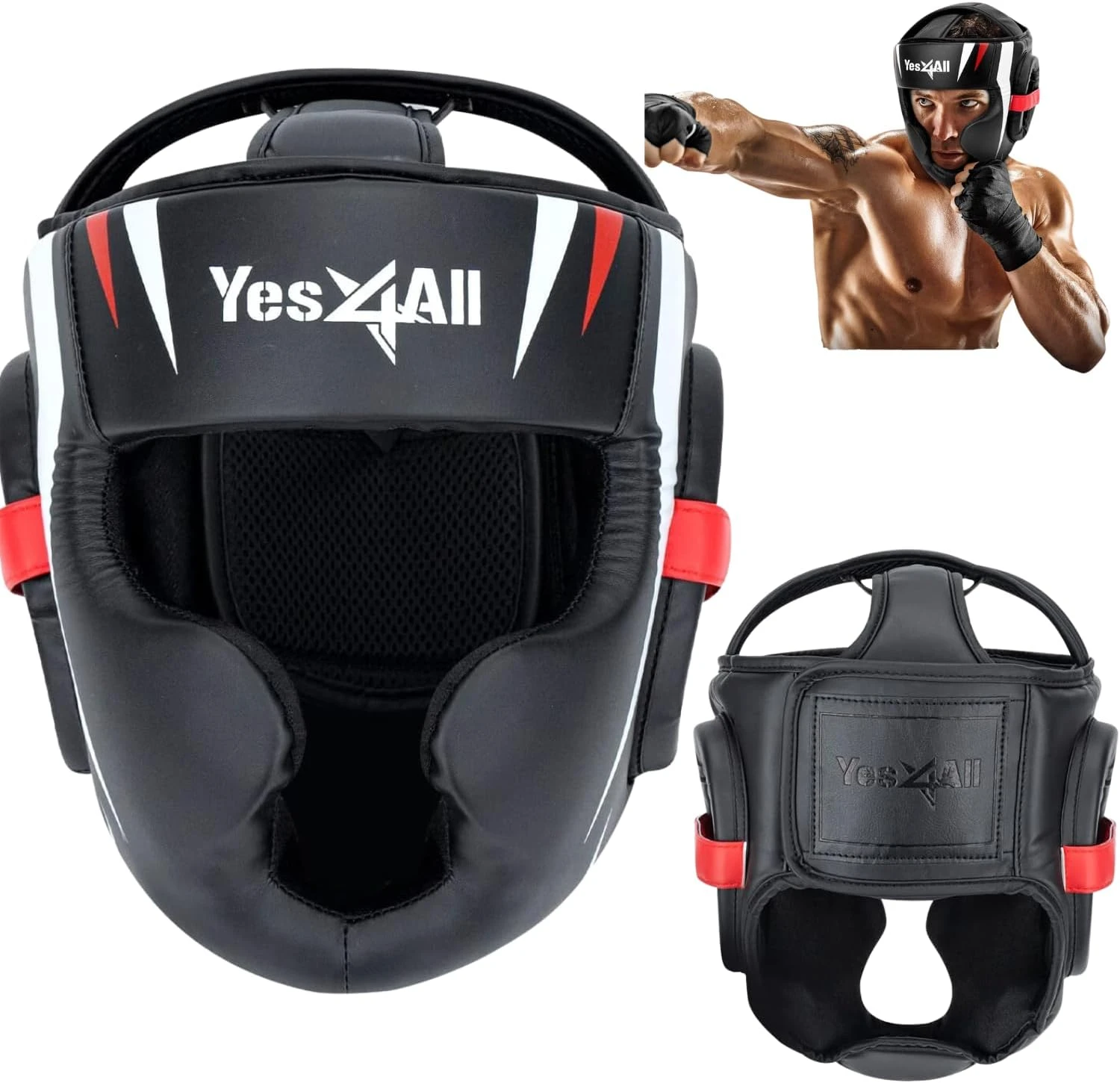 Yes4All Extreme Full Face Boxing Headgear at All Sports Outlet