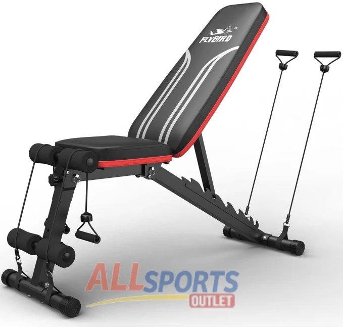 FLYBIRD Adjustable Weight Bench for Home Gym Sturdy and Durable All Sports Outlet