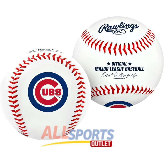 Rawlings MLB Chicago Cubs Team Logo Baseball White All Sports Outlet
