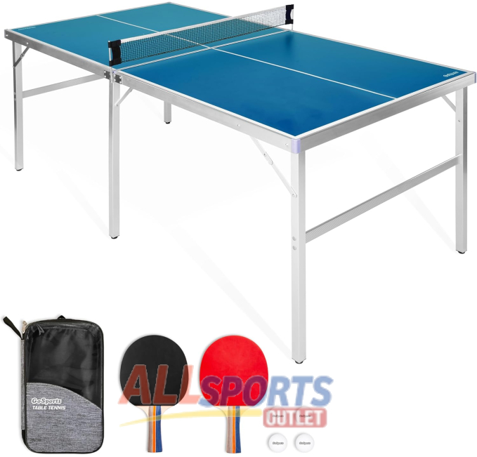 GoSports 6ft x 3ft Table Tennis Set All Sports Outlet Indoor Outdoor