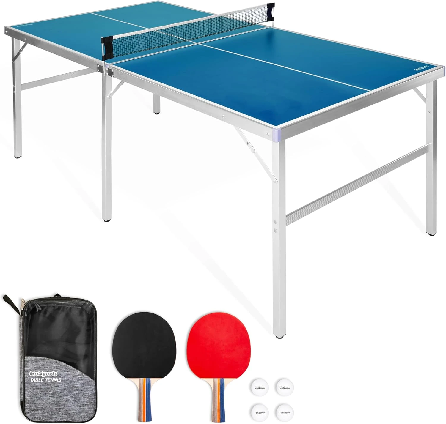 GoSports 6ft x 3ft Table Tennis Set All Sports Outlet Indoor Outdoor