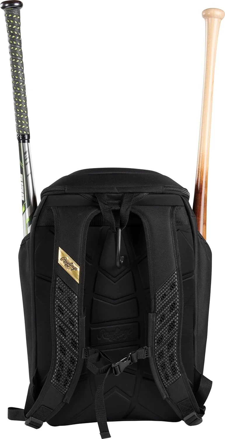 Rawlings Gold Collection Backpack Equipment Bag Black All Sports Outlet - Image 2
