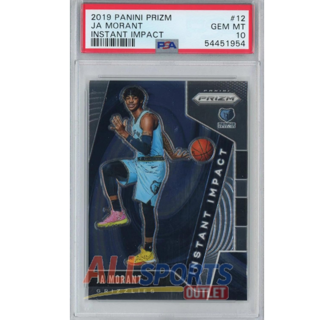 2019-20 Panini Prizm Ja Morant PSA 10 Instant Impact Rookie All Sports Outlet