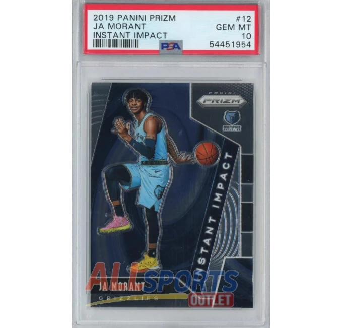2019-20 Panini Prizm Ja Morant PSA 10 Instant Impact Rookie All Sports Outlet