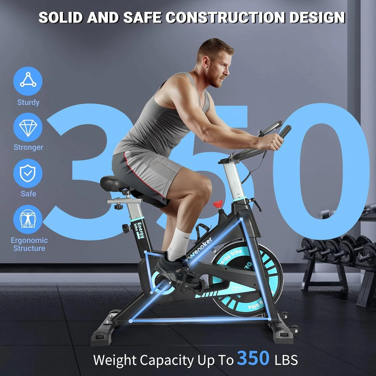 WENOKER Exercise Bike with Heavy Flywheel All Sports Outlet - Image 2