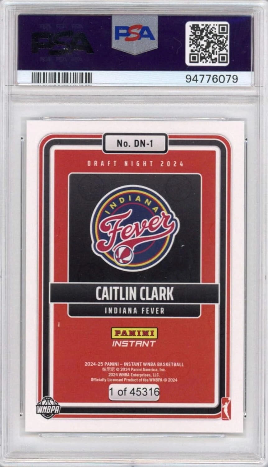 2024 Panini Instant WNBA Caitlin Clark Draft Night Rookie PSA 10 All Sports Outlet - Image 2