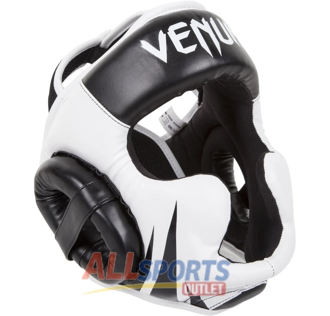Venum Challenger 2.0 Headgear Black White One Size Boxing and Martial Arts Headgear All Sports Outlet