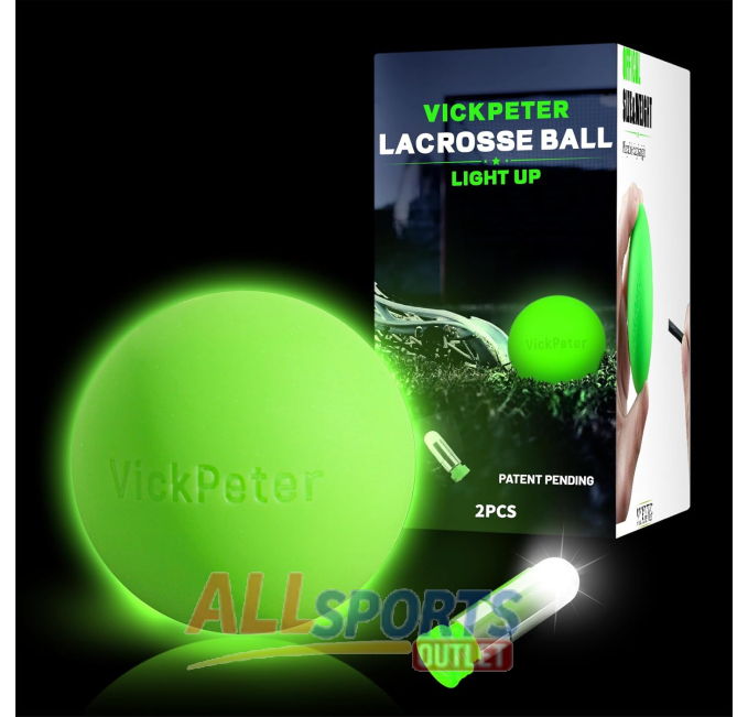 Vickpeter Glow in The Dark Lacrosse Balls 2 Pack All Sports Outlet