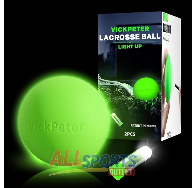 Vickpeter Glow in The Dark Lacrosse Balls 2 Pack All Sports Outlet