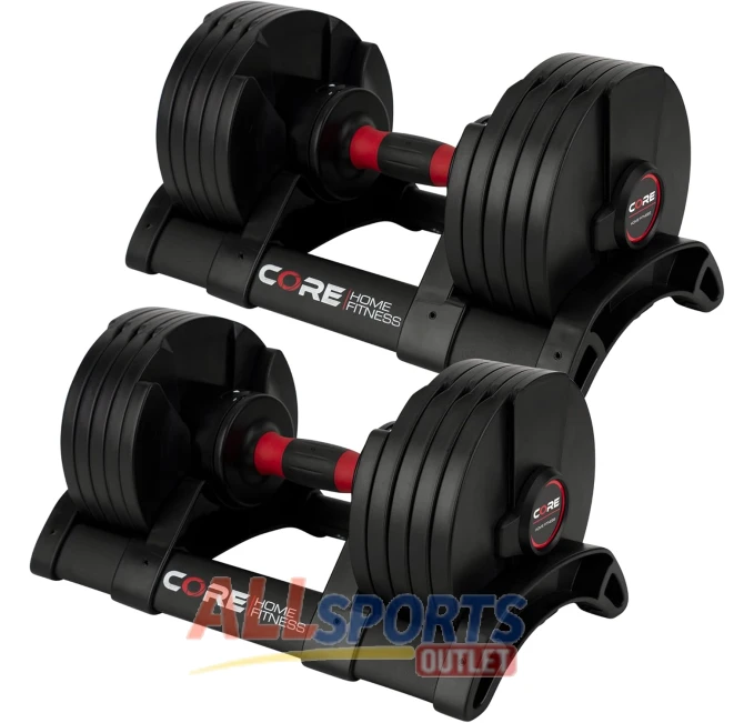 Core Fitness Adjustable Dumbbell Weight Set by Affordable Dumbbells at All Sports Outlet