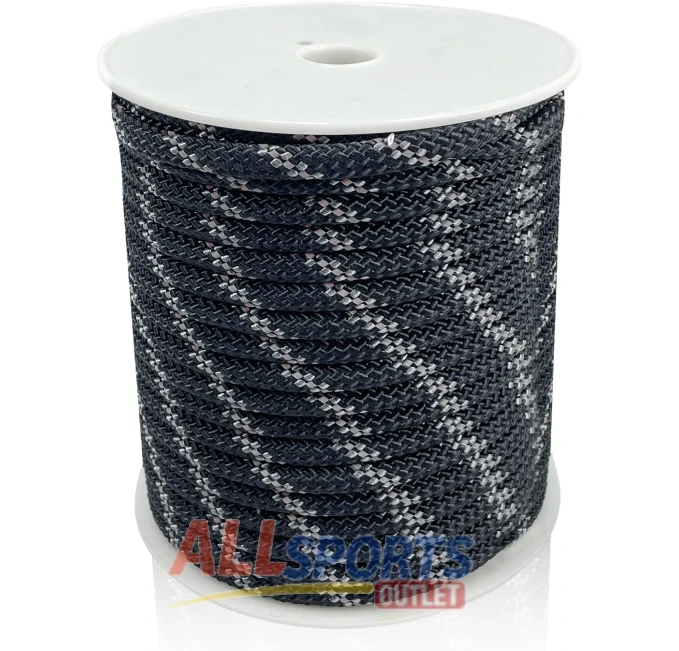 Sutekus 5/16 inch Reflective Paracord 130FT Black All Sports Outlet