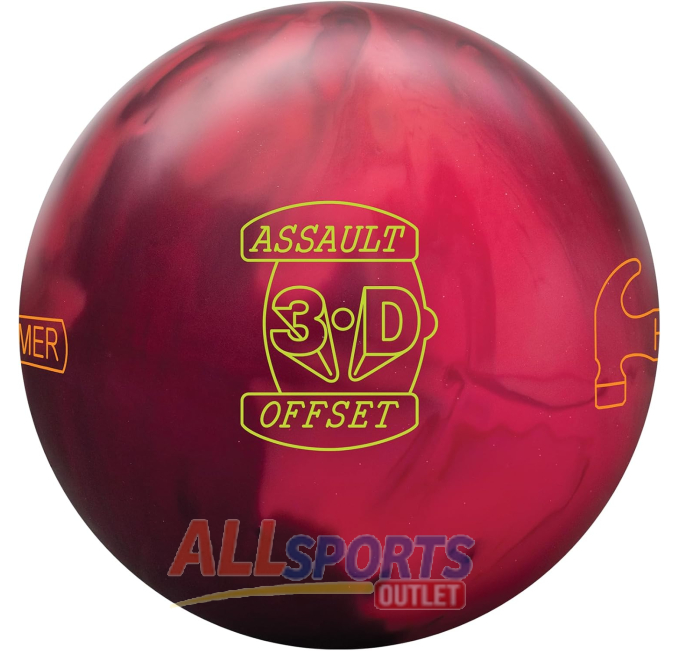 Hammer 3D Offset Assault 15lb Bowling Ball All Sports Outlet