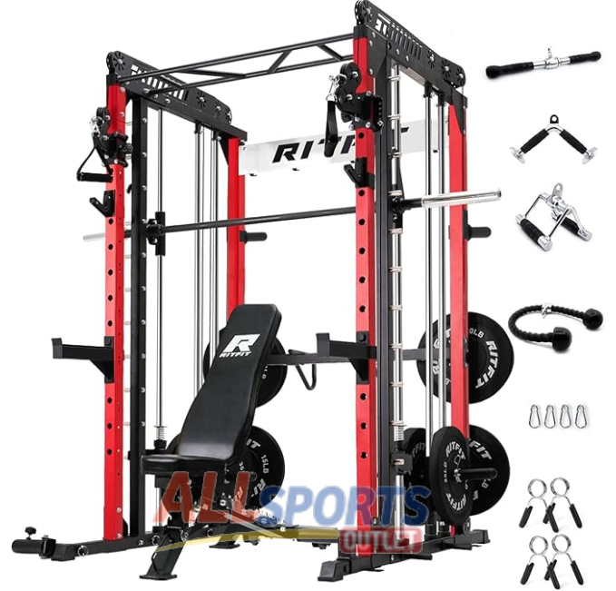 RitFit M1 Smith Machine Home Gym Power Cage All Sports Outlet