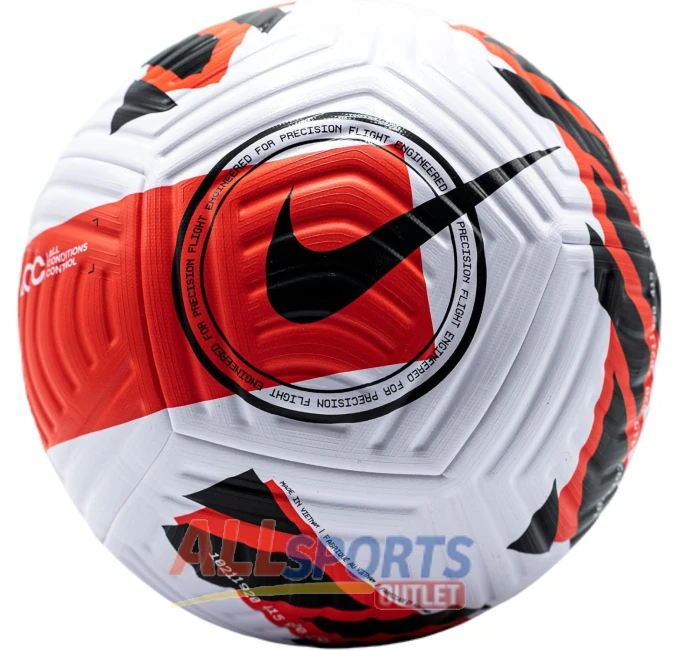 Nike DC1496-100 Football Ball White Crimson Black at All Sports Outlet