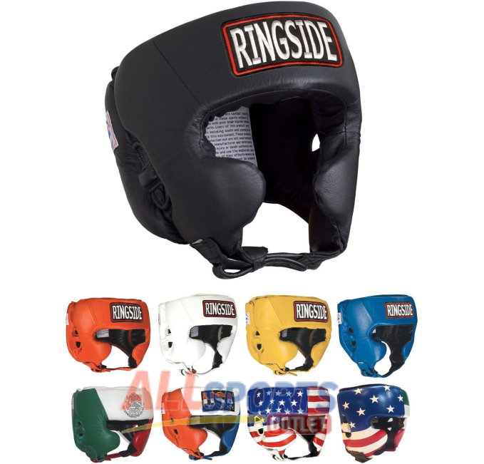 Ringside Competition Boxing Headgear with Cheeks for Muay Thai MMA Sparring All Sports Outlet