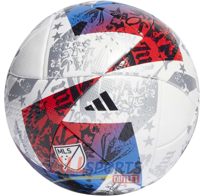 adidas 4 MLS Pro Soccer Ball White Blue Red All Sports Outlet