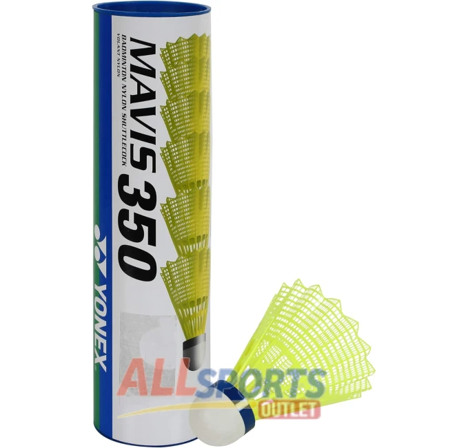 YONEX Mavis 350 Nylon Shuttlecock Yellow Cap All Sports Outlet