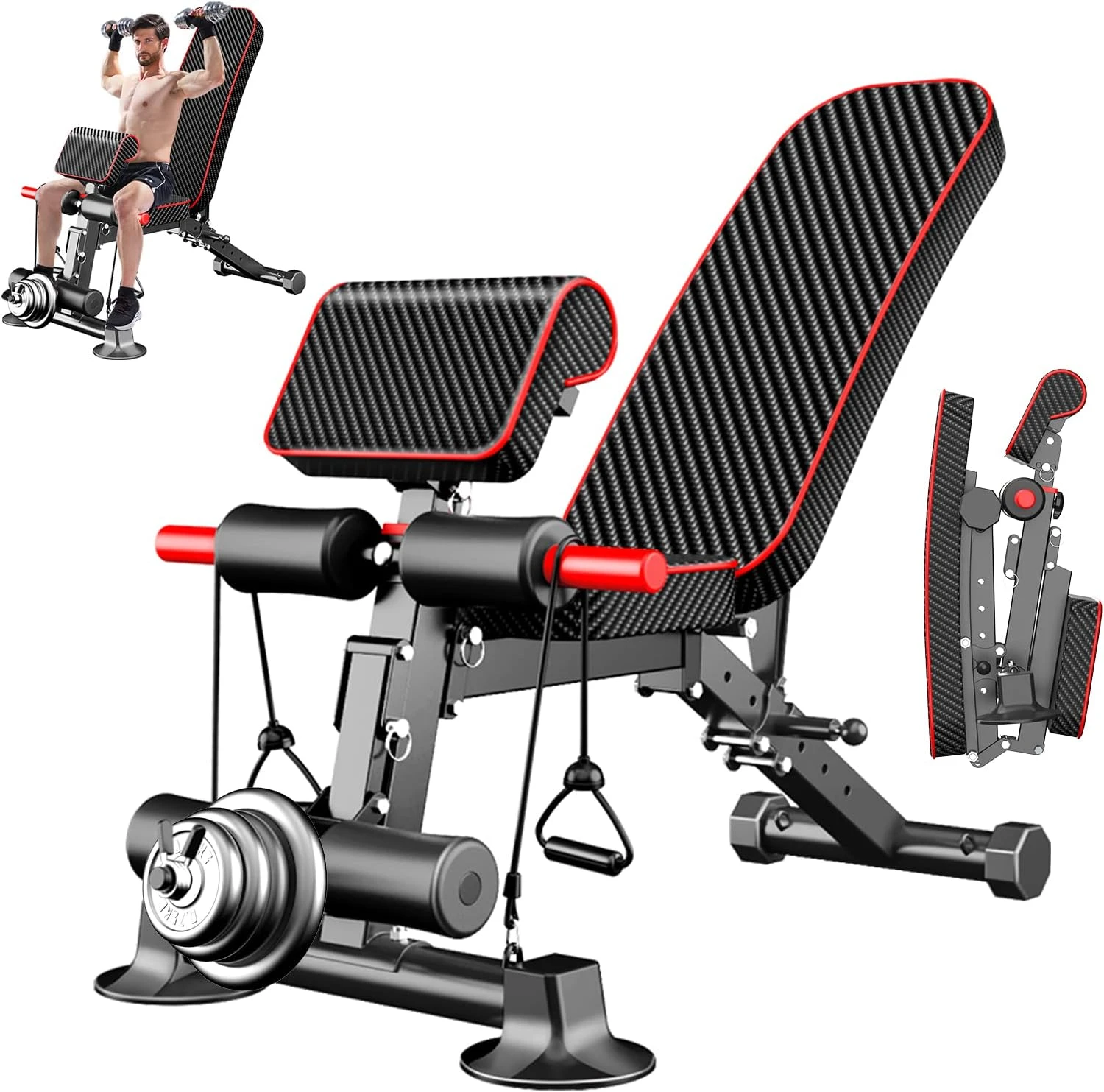 Adjustable Weight Bench for Strength Training at Home All Sports Outlet