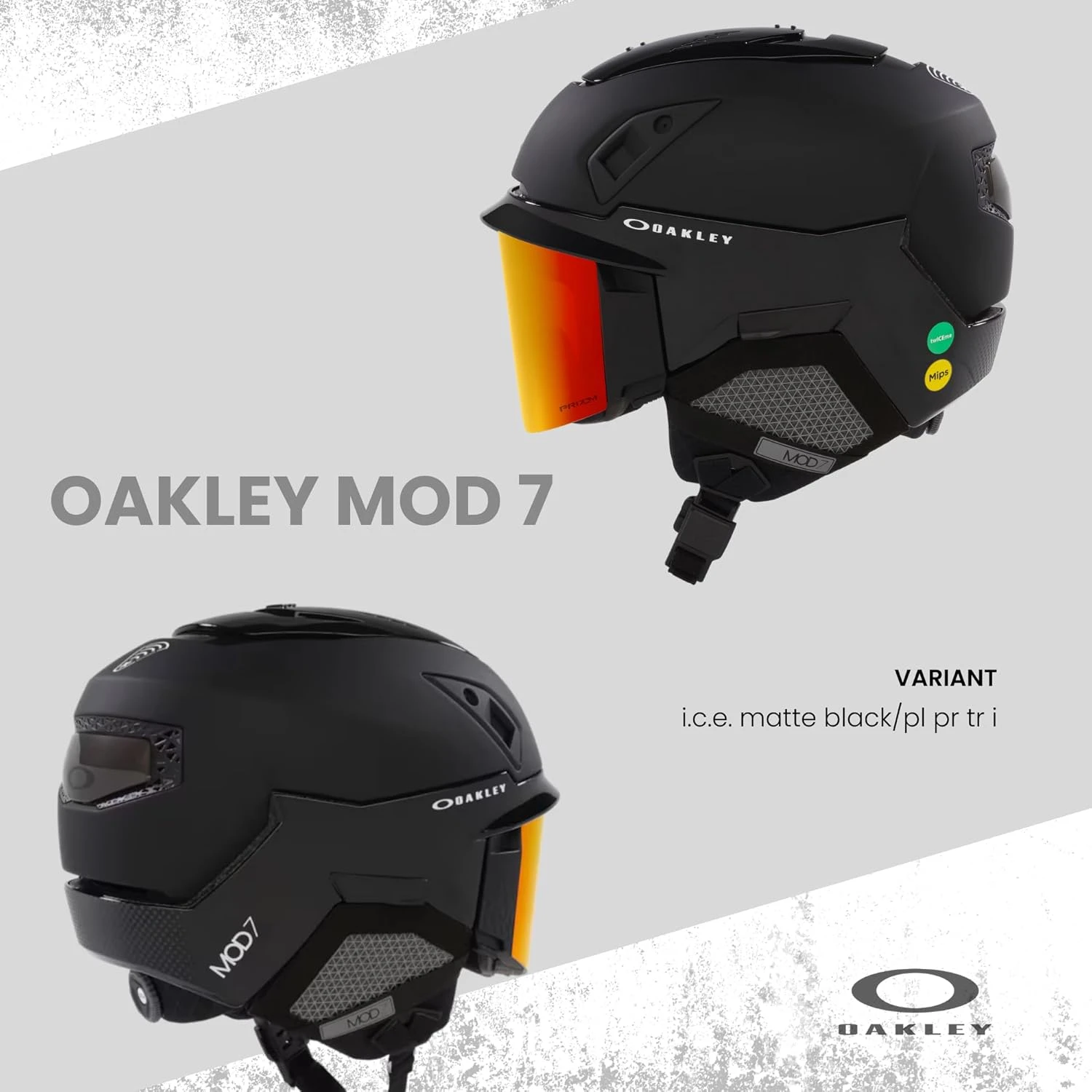 Oakley MOD7 Matte Black Ski Helmet with Goggles All Sports Outlet - Image 2