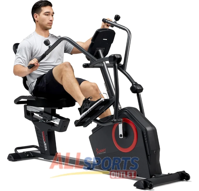Sunny Health Fitness SF RBE4886SMART Recumbent Cross Trainer