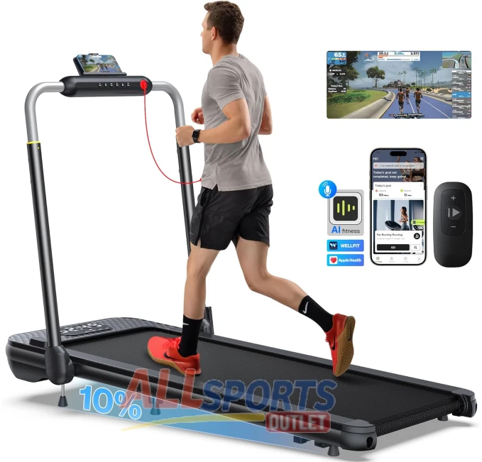 WELLFIT 3.0HP Low Noise Treadmill for Home Office All Sports Outlet