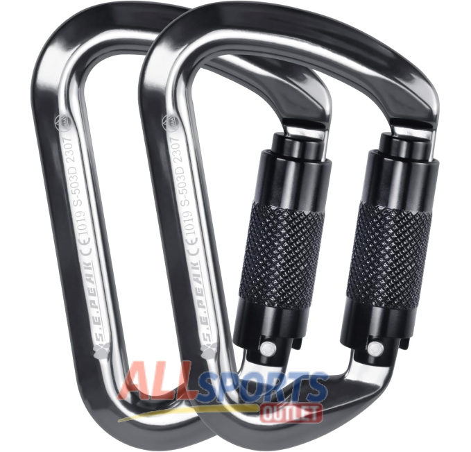 SEPEAK UIAA CE Climbing Carabiner 30kN Twist Lock Professional All Sports Outlet