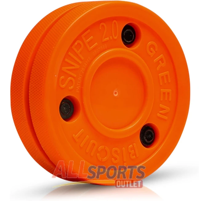 Green Biscuit Snipe 2.0 Street Hockey Puck All Sports Outlet