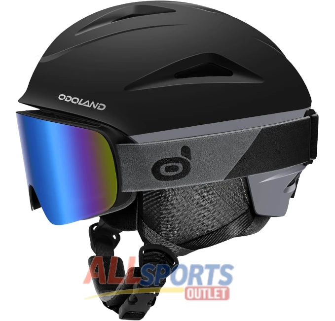 Snowboard Helmet with Goggles Audio Compatible All Sports Outlet