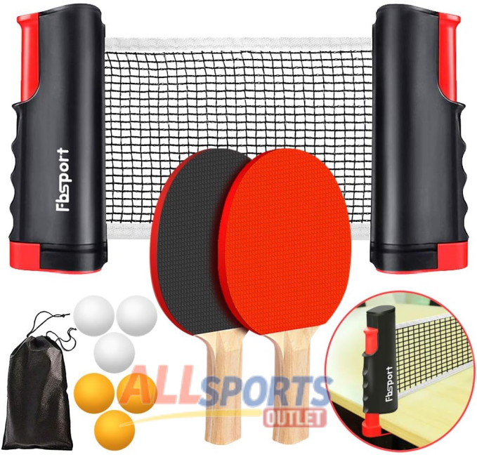 FBSPORT Ping Pong Paddle Set for Indoor and Outdoor Fun