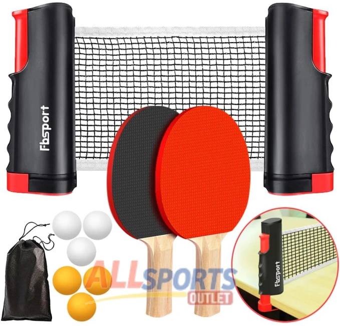 FBSPORT Ping Pong Paddle Set for Indoor and Outdoor Fun