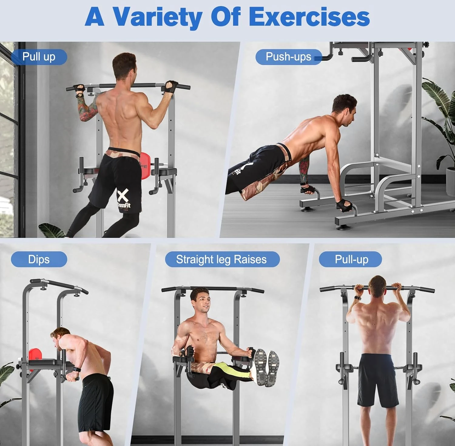 Power Tower Pull Up Bar Station for Strength Training All Sports Outlet - Image 3