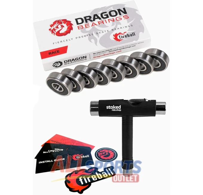 Fireball Dragon Bearings T-Tool for Skateboards All Sports Outlet