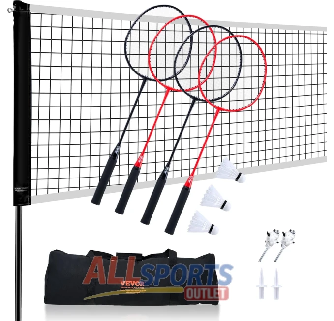 VEVOR Badminton Net Set Portable Equipment for Outdoors All Sports Outlet