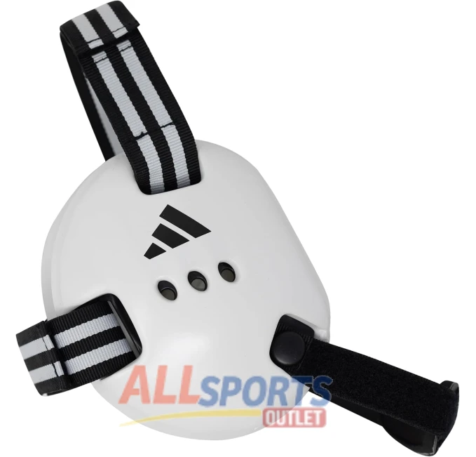 adidas Youth Response Jr Wrestling Ear Guard All Sports Outlet White Black