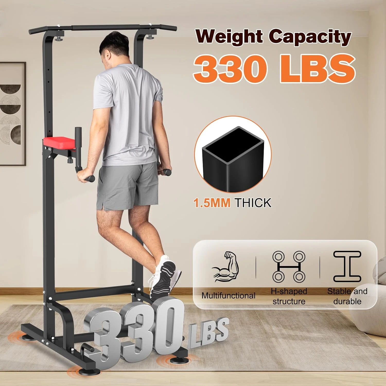Power Tower Adjustable Height Strength Training All Sports Outlet - Image 3