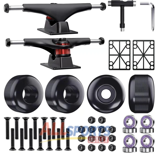 Jizmo Skateboard Trucks Combo Set for 7.75-8.25" Deck All Sports Outlet